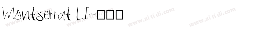 Montserrat LI字体转换